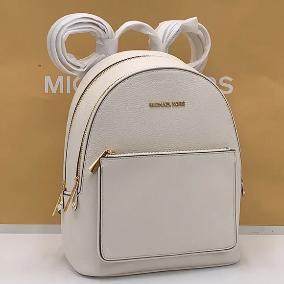 MICHAEL KORS ADINA MEDIUM BACKPACK OPTIC WHITE COLOR Adina Medium Pebbled Leather Backpack | Michael Kors [US] main image 2